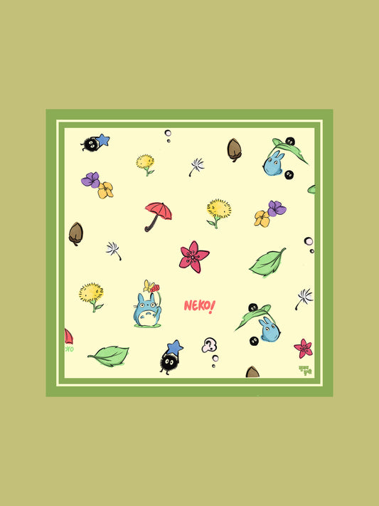 Whimsey garden Satin Bandana