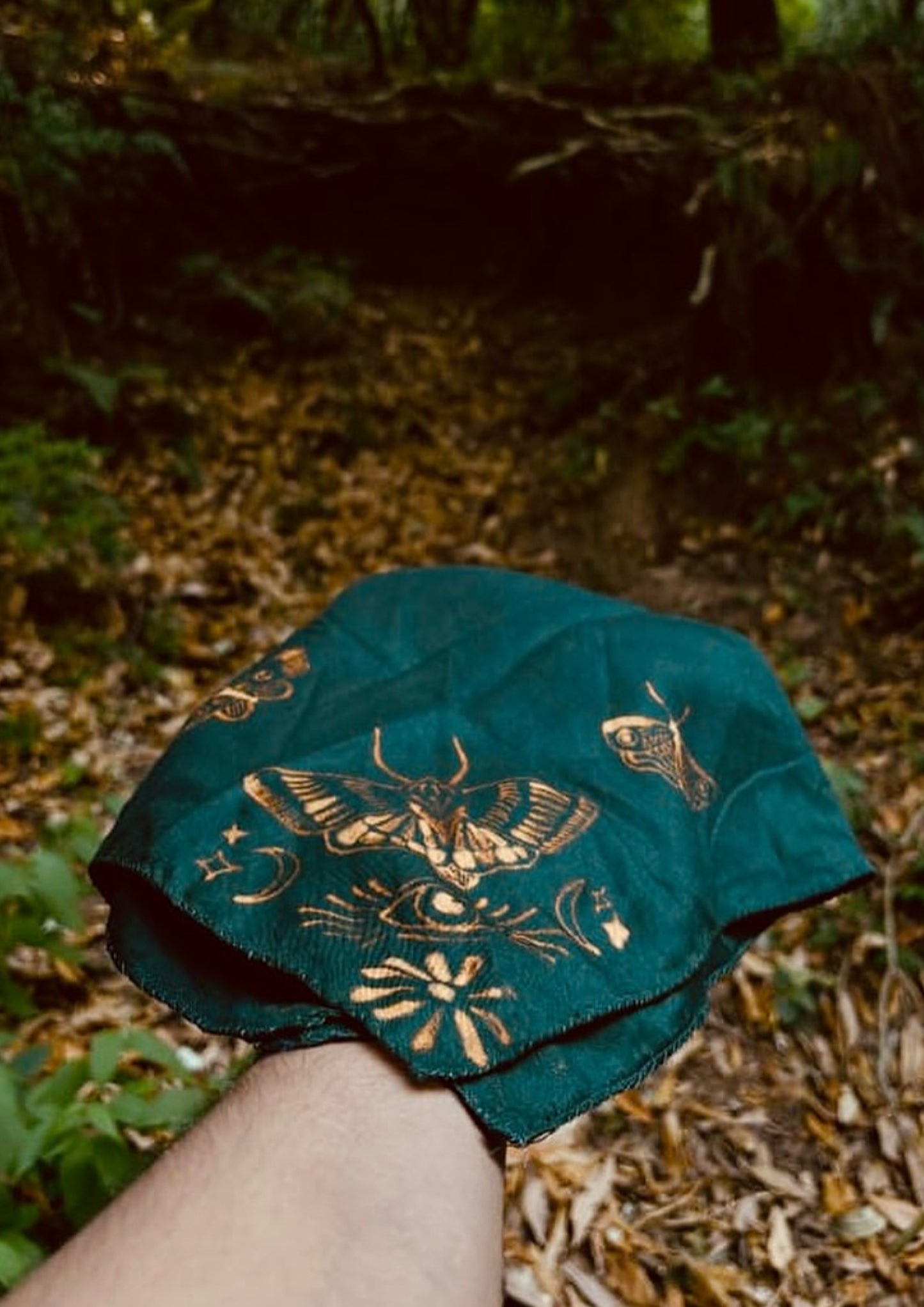Eternal Spring  Bandana — Hand-Bleached