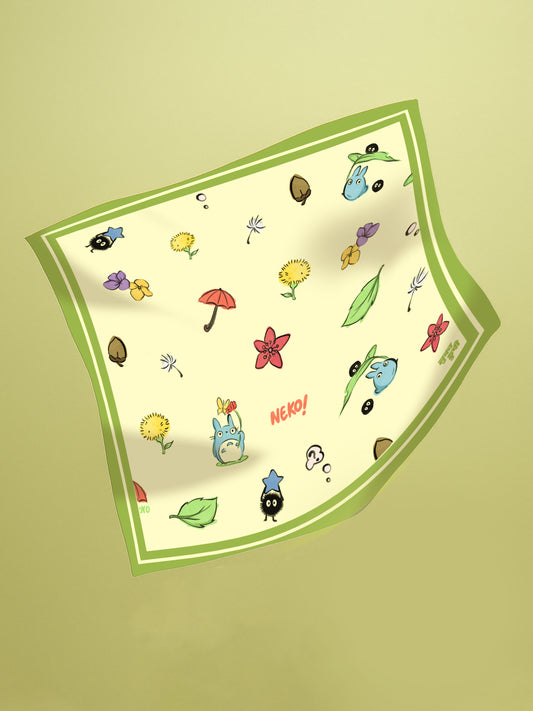Whimsey garden Satin Bandana