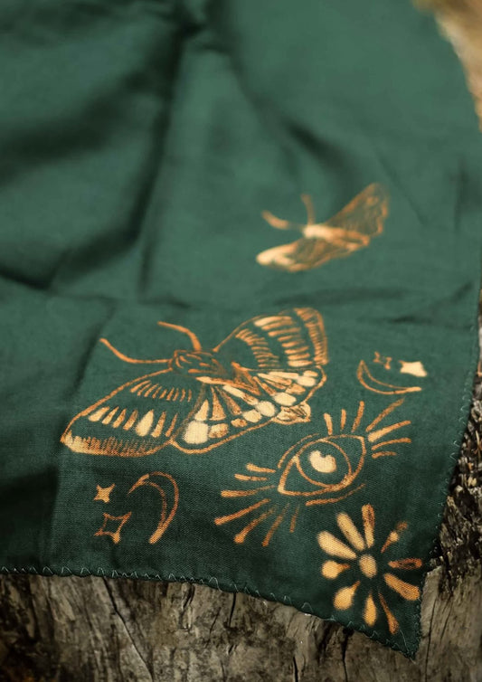 Eternal Spring  Bandana — Hand-Bleached