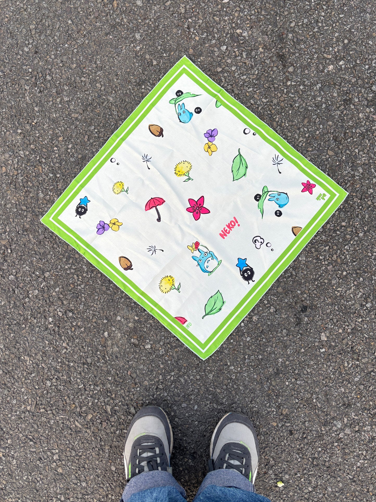 Whimsey garden Satin Bandana